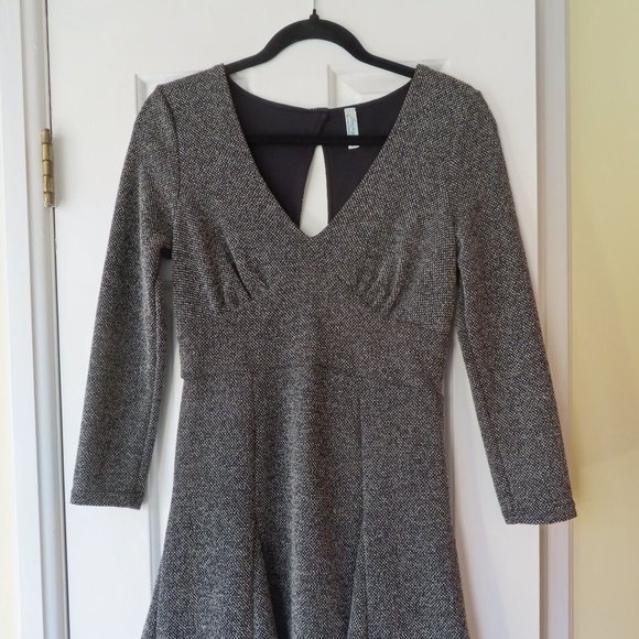 Free People Gray Knit Flare Dress - Picture 1 of 5